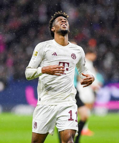 法兰克福0-3拜仁全场数据：射门6-12，射正1-3，控球率40%-60%